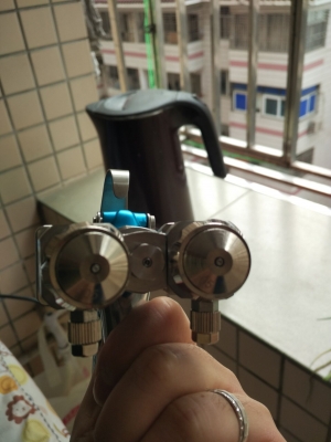 Prona宝丽喷枪双头手动喷枪 MRS-2R 双色/双组份配比溶剂喷涂
